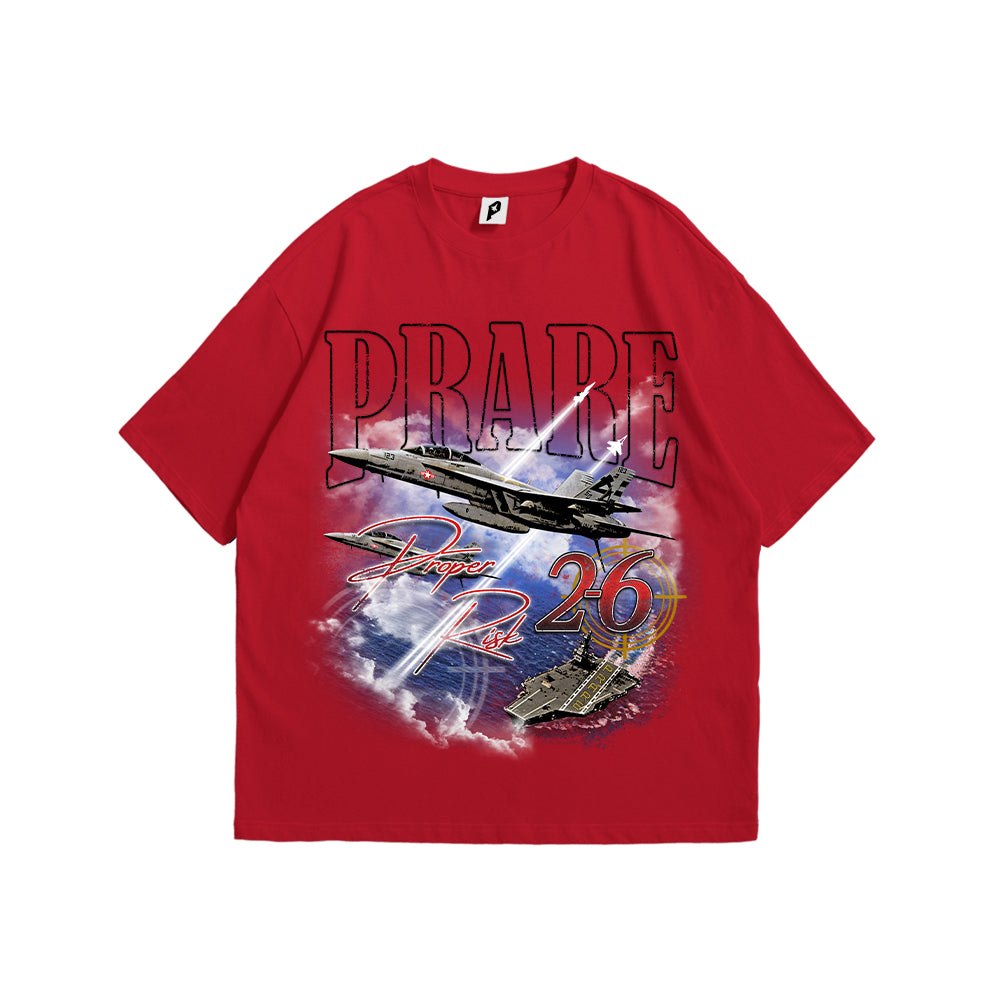 Red “Proper Risk” Tee