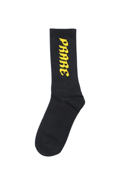 Black Socks X Yellow Logo