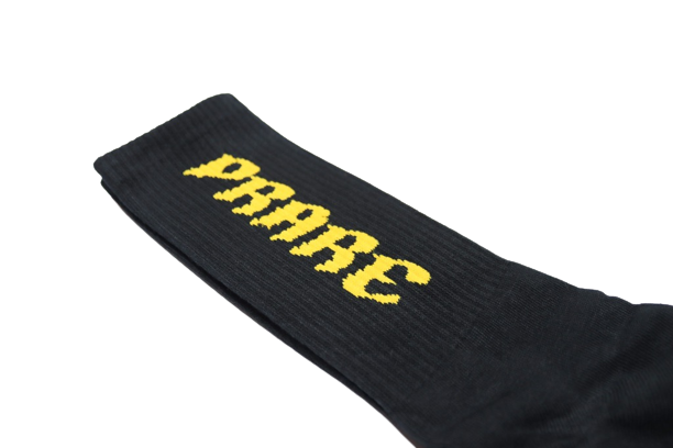 Black Socks X Yellow Logo